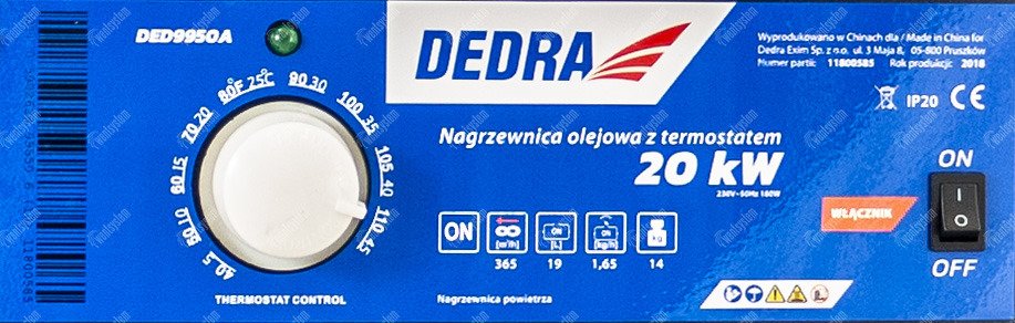 dedra ded9950a - panel sterujący