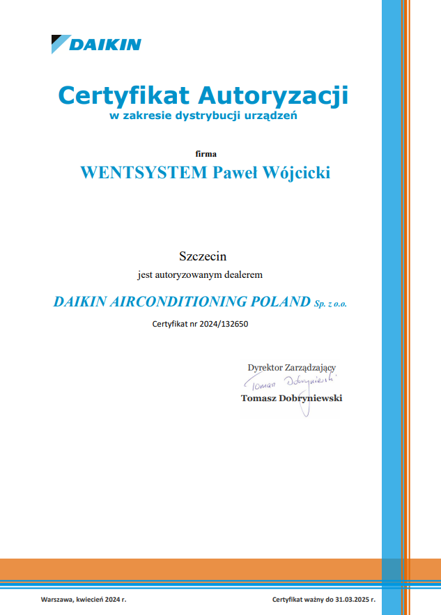 daikin autoryzacja