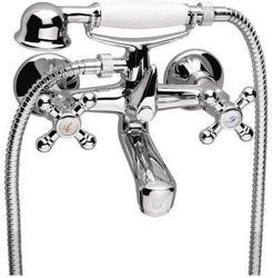 RETRO bateria wannowa ścienna, chrom XR11 FERRO