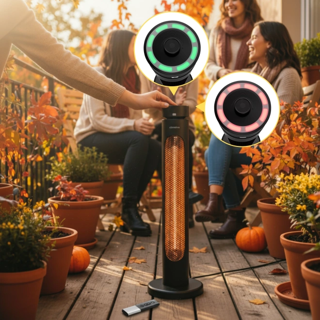 Promiennik podczerwieni Climative IRH-20 AURA - Wygodne sterowanie