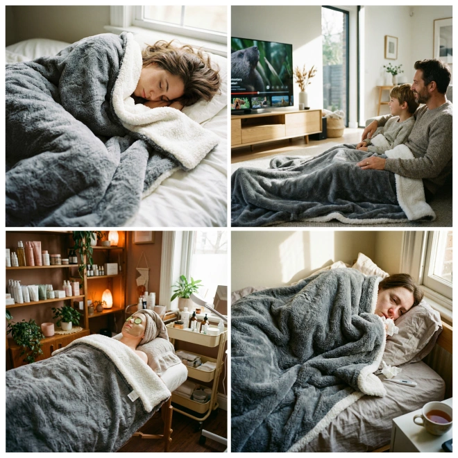 Koc elektryczny 220W Duży Gruby XXL 180x160 SoftyHeat mata grzewcza LCD - Zastosowanie – kiedy koc SoftyHeat sprawdza się najlepiej?