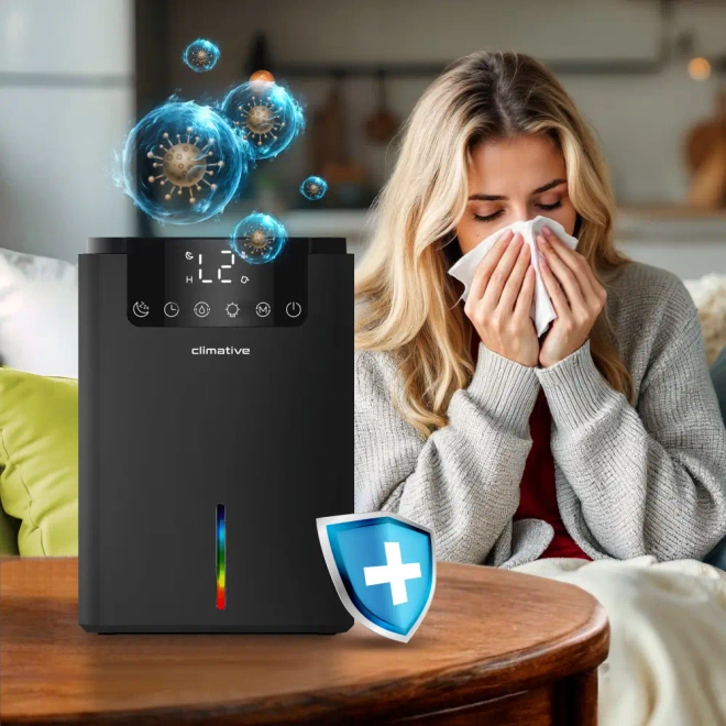 Osuszacz powietrza Climative DH-070 Luxe UV Czarny - jonizacja powietrza