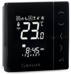 Podtynkowy, bezprzewodowy, cyfrowy regulator temperatury 230V SALUS VS10BRF