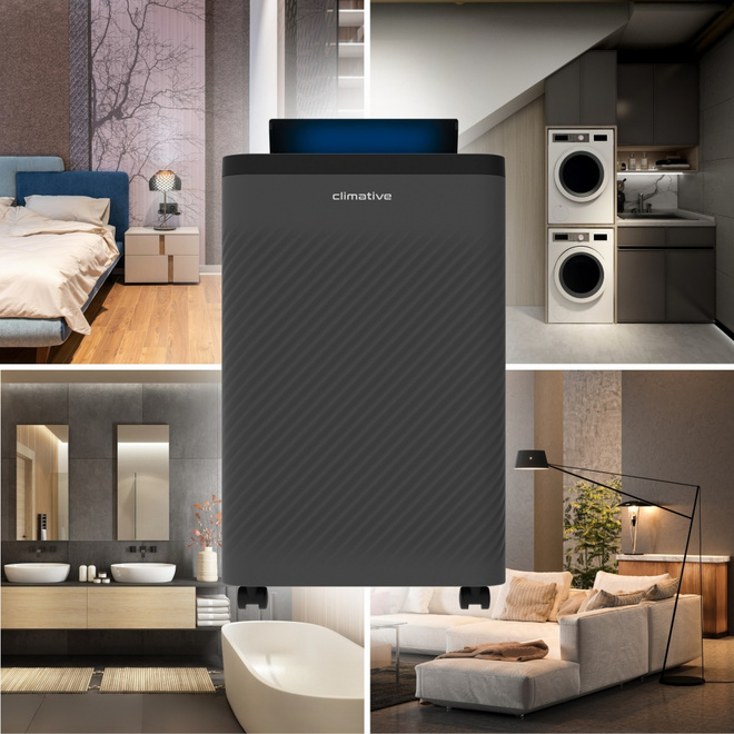 Oczyszczacz powietrza 100 m3 pochłaniacz wilgoci 12l Nexi UV ION  HEPA 20m² - Przepływ 100 m³/h – efektywne oczyszczanie w mieszkaniu lub biurze.