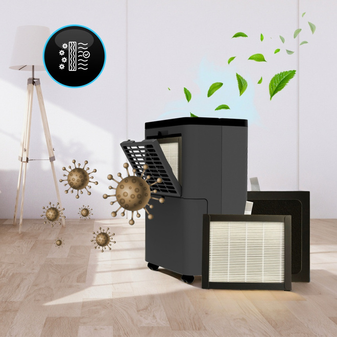 Oczyszczacz powietrza 100 m3 pochłaniacz wilgoci 12l Nexi UV ION  HEPA 20m²