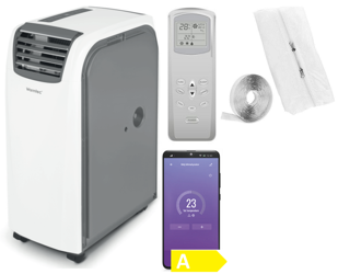 Klimatyzator przenośny Warmtec Morso+ KP40W Wi-Fi + uszczelka okienna