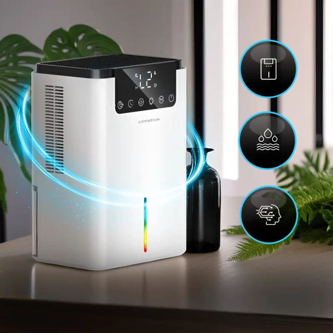Osuszacz powietrza Climative DH-070 Luxe UV Biały - osuszanie powietrza