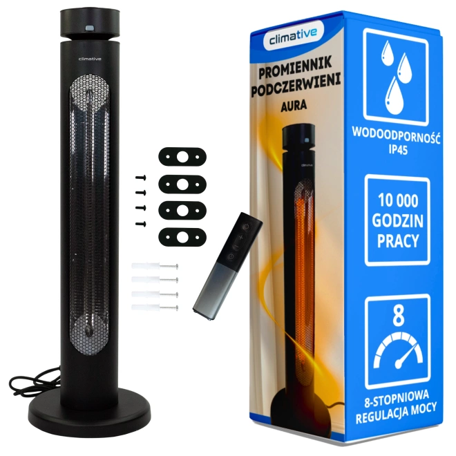 Promiennik podczerwieni Climative IRH-20 AURA - zawartość opakowania