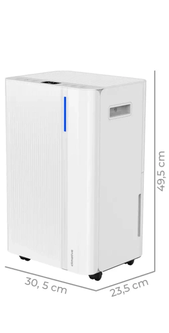 Osuszacz Powietrza Climative DH-20 Cube ION Pochłaniacz Wilgoci 20L WIFi - Osuszacz do łazienki, pralni i piwnicy, skuteczne ograniczanie pary i pleśni.