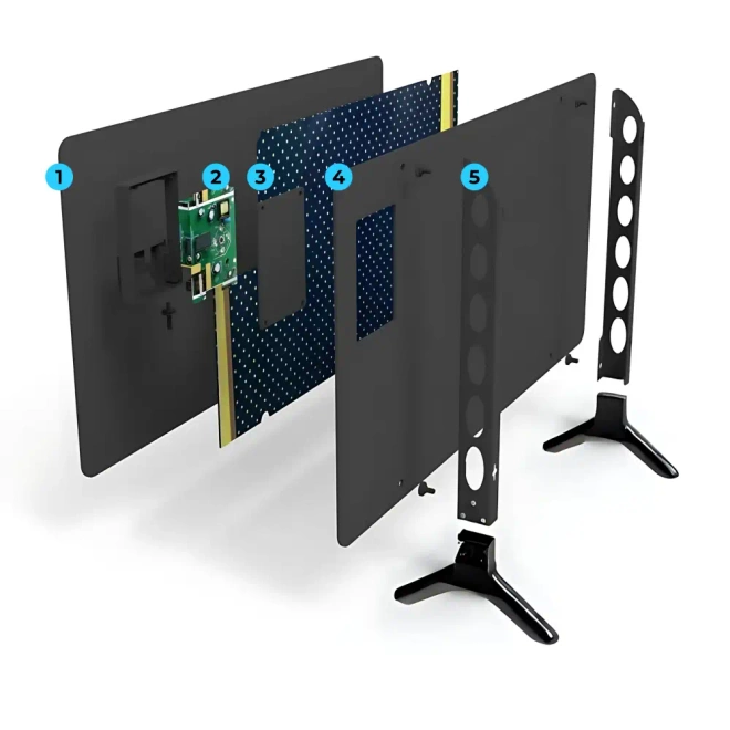 Szklany promiennik na podczerwień panelowy PrimeHeat 720W WiFi Tuya pilot - Szklany panel grzewczy z aplikacją mobilną do sterowania przez WiFi.