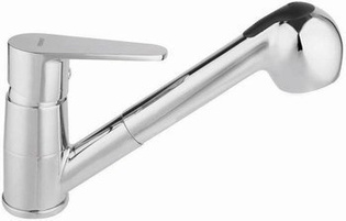 ALGEO bateria zlewozmywakowa stojąca z wyciąganym natryskiem, chrom BAG8 FERRO