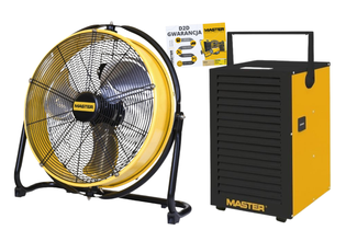 Profesjonalny Zestaw do Osuszania -  AirDry BASIC MASTER  (DH 732 + DF20 P) + Pakiet Door to Door