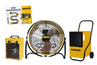 Profesjonalny Zestaw do Osuszania - STANDARD Master (DH 752+B 5 ECA + DF 20P) + Pakiet Door to Door