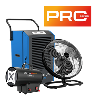 Zestaw do osuszania murów i ścian po zalaniu (DHP-90 PRO, Tornado 3B, GH-15M PRO)