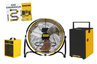 Profesjonalny Zestaw do Osuszania - COMFORT Master (DH 732+B 3 IT + DF 20P) + Pakiet Door to Door