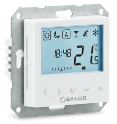Podtynkowy przewodowy, podtynkowy, cyfrowy regulator temperatury - tygodniowy Salus BTRP230-9010