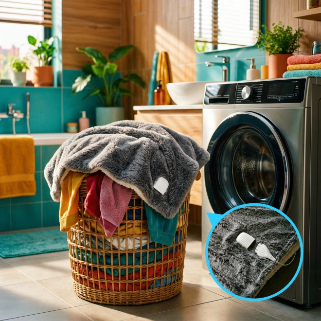 Koc elektryczny 220W Duży Gruby XXL 180x160 SoftyHeat mata grzewcza LCD - Możliwość prania – higiena i świeżość przez cały sezon