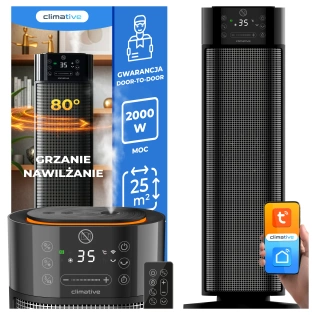 Termowentylator z nawilżaczem 2w1 HF-2000 MISTIQ WIFI