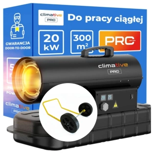 Nagrzewnica olejowa Climative OH-20 PRO + zestaw kół Climative OH-W2