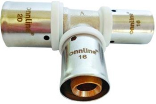 Trójnik redukcyjny zaprasowywany 25X16X25 MM profil U ZTR251625_ON ONNLINE