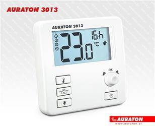 AURATON 3013 regulator dobowy przewodowy z wyświetlaczem, modyfikowalne obniżenie nocne, trybrlopowy AURLA30130000