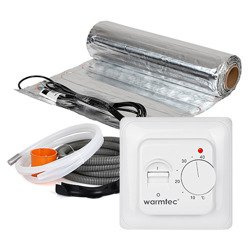 Zestaw ogrzewania podłogowego pod panele | Warmtec AL-120/T73 12 m²