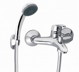 BASIC bateria wannowa ścienna, chrom BBC11 FERRO