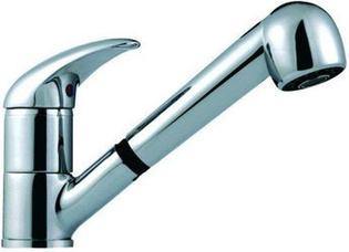 ANCONA bateria zlewozmywakowa stojąca z wyciąganym natryskiem, chrom BAN8 FERRO