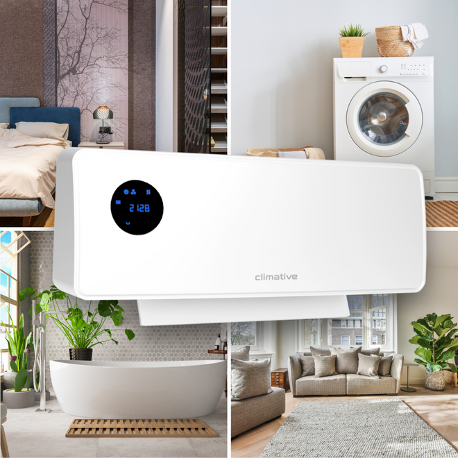 Grzejnik elektryczny SwingAir kurtyna powietrzna 2000W PTC mocna farelka - Cichy nawiew powietrza – komfort cieplny bez hałasu i przeciągów.